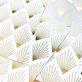 Missive Press Gold Foil Art Deco Thank You Boxed Folded Note Cards