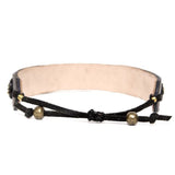 Love Is Project LOVE Kenya Beaded Bracelet Black & Gold