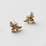 Katie Waltman Bronze Bee Stud Earrings
