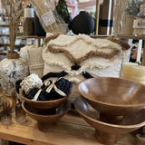 Made Market Co. Mango Wood Footed Bowl