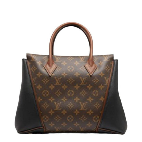 *Louis Vuitton W PM Coated Monogram Canvas & Leather Top Handle Handbag Tote