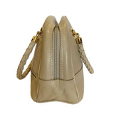 *Bottega Veneta Vintage Embossed Leather Mini Dome Braided Handle Bag