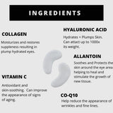 Pure Sol. Bright Eyes Collagen & Hyaluronic Acid Eye Mask, Single Pair