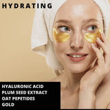 Pure Sol. Perk Up Gold & Hyaluronic Acid Eye Mask, Box of 12 Pairs