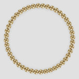 Kylar Mack 4mm 14K Gold-Filled Ball Bead Stretchy 6.5" Bracelet