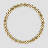 Kylar Mack 5mm 14K Gold-Filled Ball Bead Stretchy 6.5" Bracelet