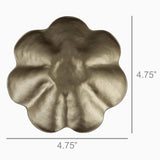 HomArt Fleur Brass Small Bowl Dish Tray