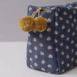 Graymarket Design Aja Cloud Navy Block Print Toiletry Bag