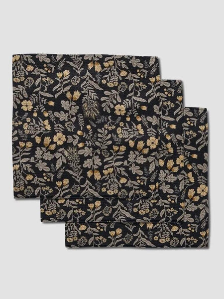 Geometry Woodland Wildflowers Dishcloth, Set of 3