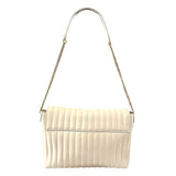 *Salvatore Ferragamo Quilted Leather Envelope Flap Front Gancini Chain Strap Shoulder Bag