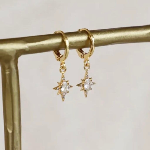 Katie Waltman Starlight CZ 14K Gold Plate Stud Earrings