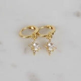 Katie Waltman Starlight CZ 14K Gold Plate Stud Earrings