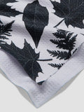 Geometry Spooky Leaves Tea Towel