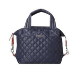 *MZ Wallace Small Sutton Deluxe Quilted Nylon Solid Dual Handle Crossbody Strap Tote Bag