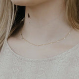 Adorn 512 14K Gold-Filled Floating Circles 15" Necklace w/2" Extension