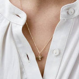 Katie Waltman Bronze Bee Charm 14K Gold-Fill Chain 18" Necklace