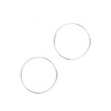 Go Rings Sterling Silver Medium Endless Hoop Earrings