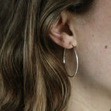 Go Rings Sterling Silver Medium Endless Hoop Earrings