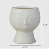 HomArt Rory Ceramic Face Vase Planter