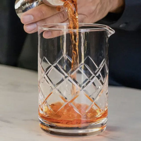 A Bar Above Diamond Cut Glass Cocktail Mixing Pitcher