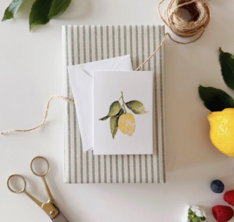 Emily Lex Lemon Mini Notecard