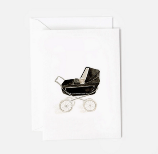 Emily Lex Baby Carriage Mini Notecard