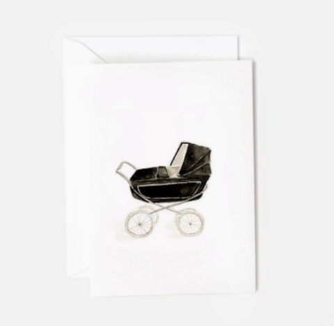 Emily Lex Baby Carriage Mini Notecard
