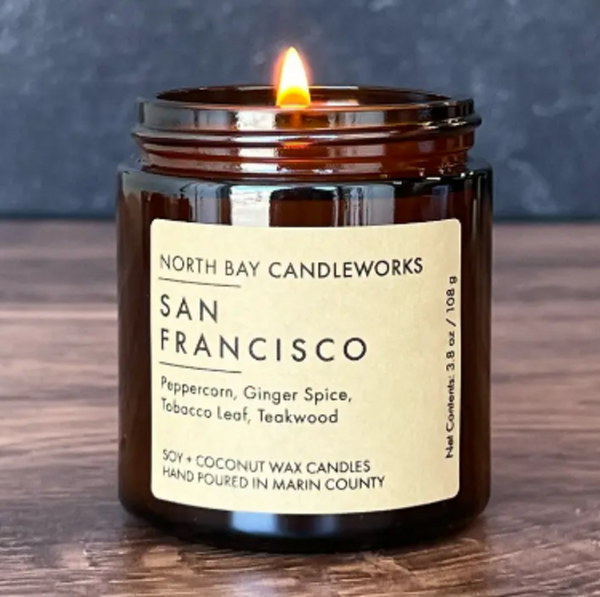 North Bay Candleworks San Francisco Mini Candle, 3.8 oz