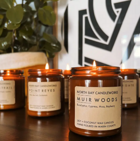North Bay Candleworks Muir Woods Candle, 8 oz