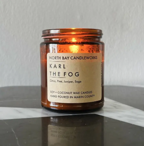 North Bay Candleworks Karl The Fog Candle, 8 oz