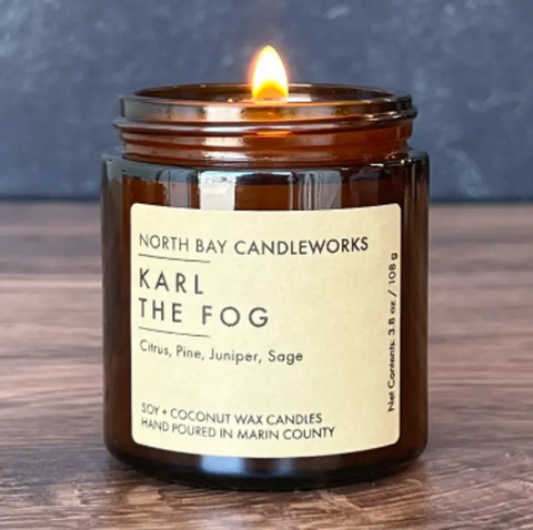 North Bay Candleworks Karl The Fog Mini Candle, 3.8 oz
