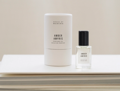 House of Mahina Amber Amyris Roller Ball Perfume Oil, 5 mL