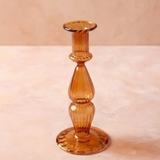 Be Home Nalia Glass Marmalade Candlestick