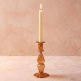 Be Home Nalia Glass Marmalade Candlestick