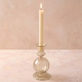 Be Home Nalia Glass Parakeet Candlestick