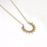 Adorn 512 14K Gold-Filled & Gold Plate Sunburst 20" Necklace