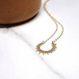 Adorn 512 14K Gold-Filled & Gold Plate Sunburst 20" Necklace