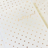 Missive Press Rose Gold Foil Dot Birthday Girl Notecard