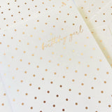 Missive Press Rose Gold Foil Dot Birthday Girl Notecard