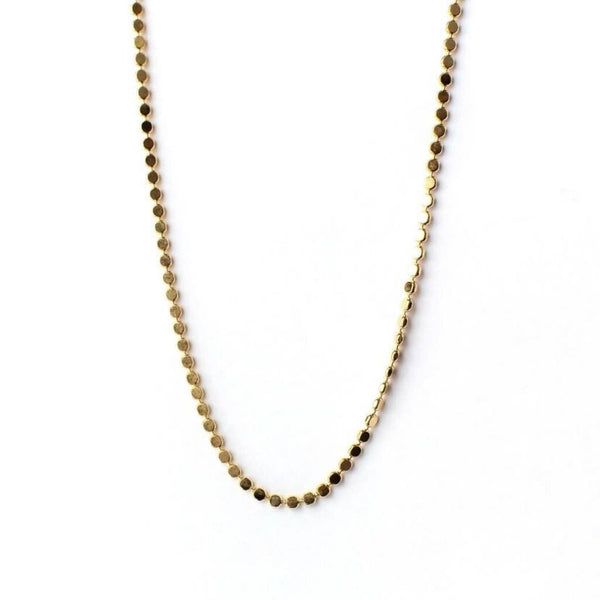 Adorn 512 Gold Plated Dot Chain 18" Necklace