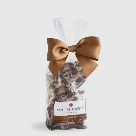 Mouth Party OMG Chocolate Sea Salt Caramels Gift Bag, 6 oz.