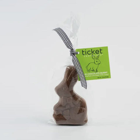 Ticket Chocolate Milk Chocolate Solid Easter Bunny