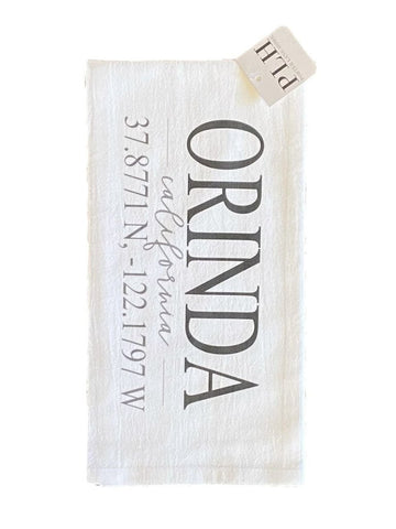 Porter Lane Home Orinda CA Tea Towel