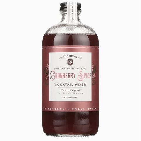 Yes Cocktail Co. Cranberry Spice Cocktail Mixer: HOLIDAY SEASONAL