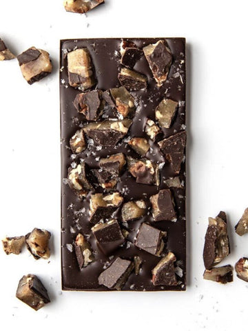 Wildwood Salted Brwn Butter Pecan Brittle Dark Chocolate Bar