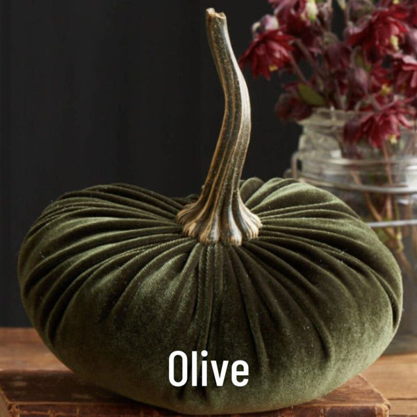 Your Heart's Content Handmade Small Velvet Pumpkin