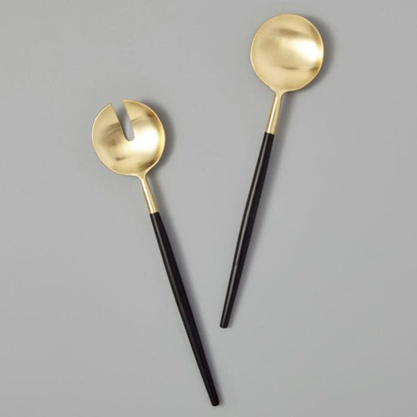 Be Home Black & Gold Serving Set