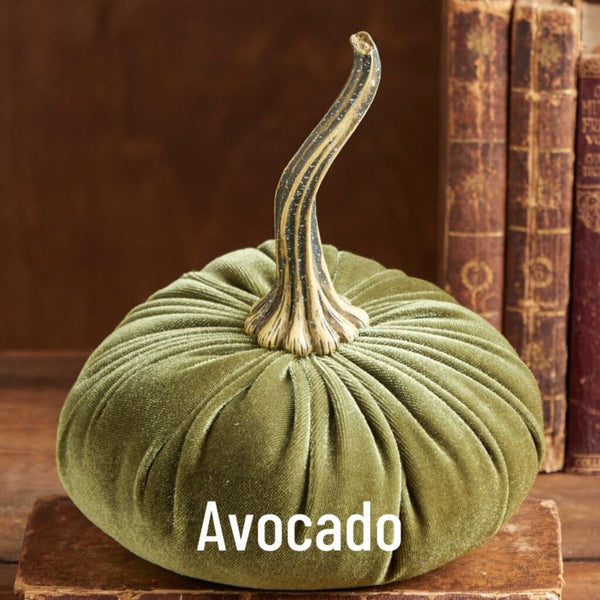 Your Heart's Content Handmade Small Velvet Pumpkin