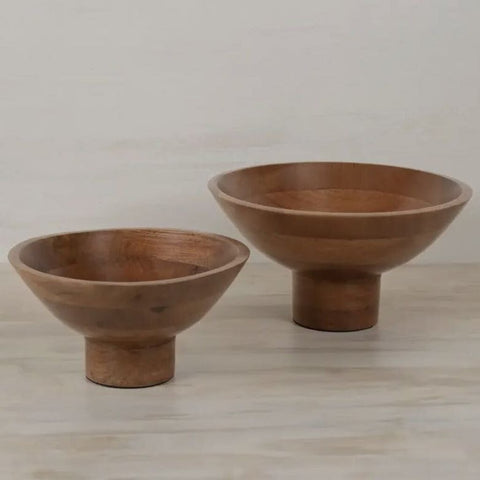 Made Market Co. Mango Wood Footed Bowl