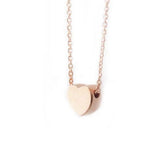 Adorn 512 Love Heart Charm 14K Gold Fill Chain 16"-18" Necklace